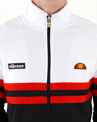 Ellesse Rimini Track Top White/Black/Red