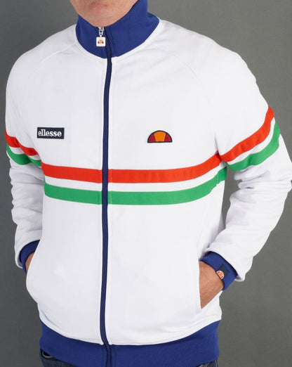 Ellesse Rimini Track Top White/Blue