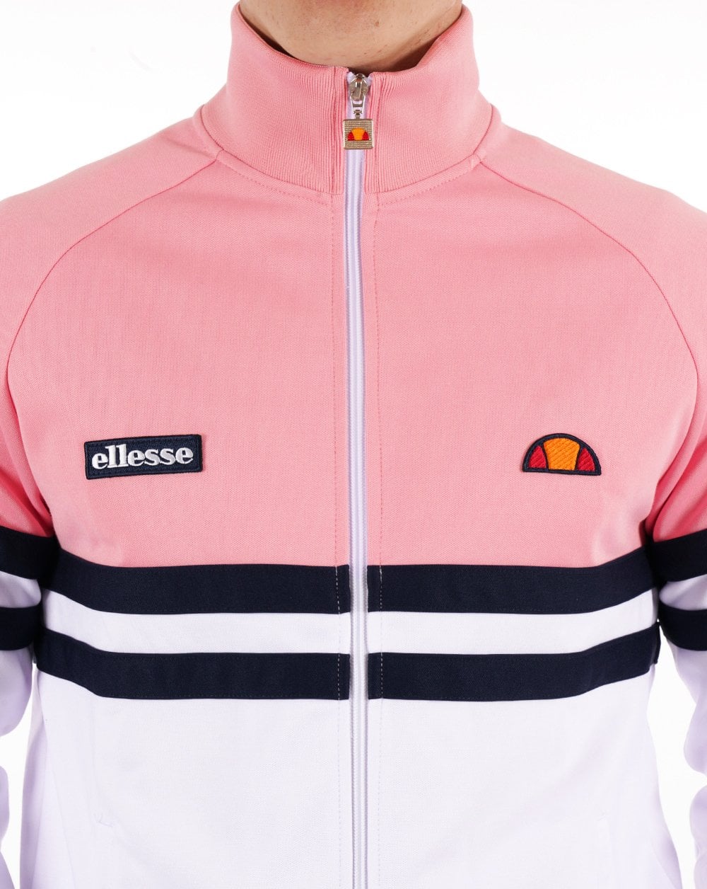Ellesse Rimini Track Top White/Pink