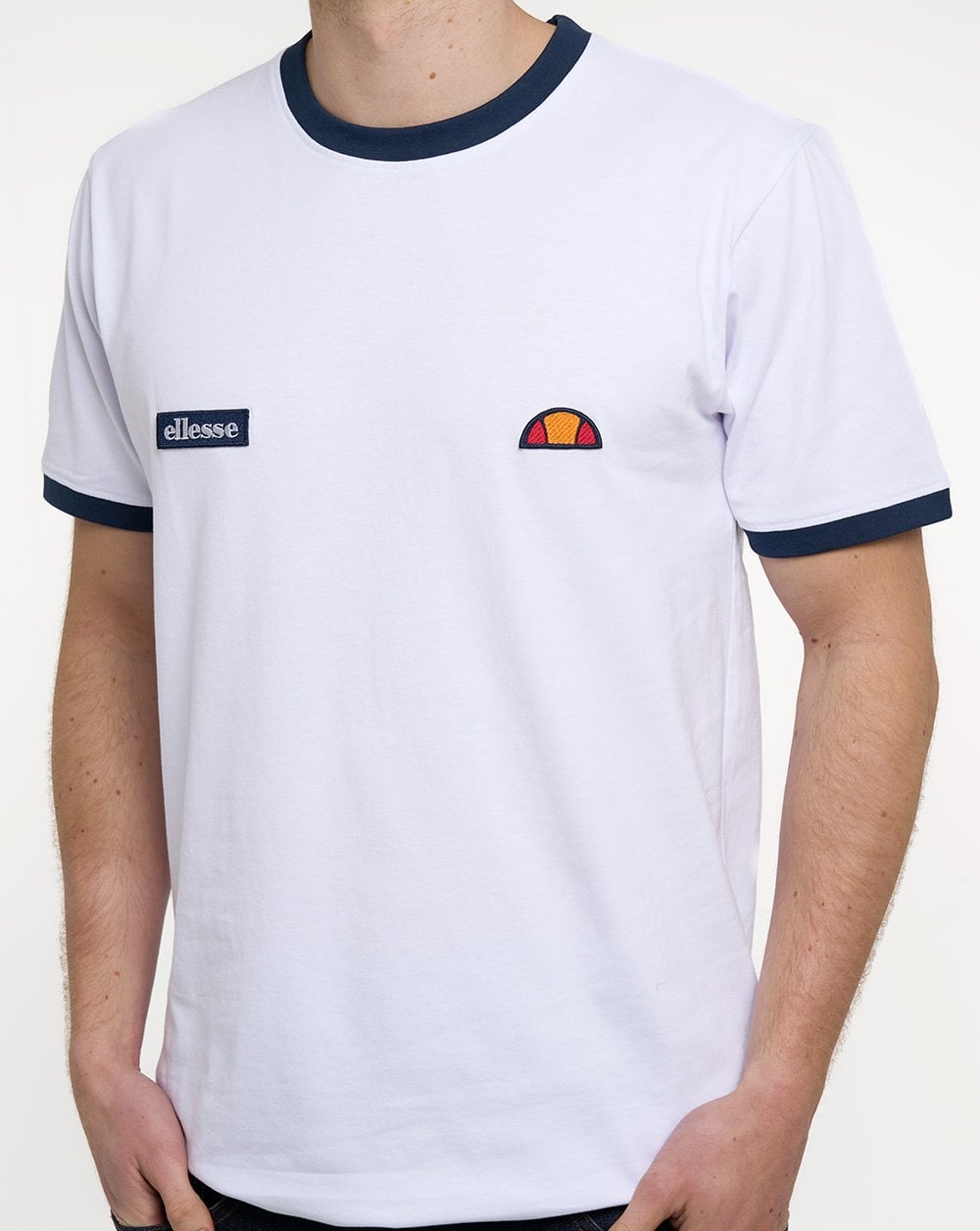 Ellesse Ringetto T Shirt White / Navy