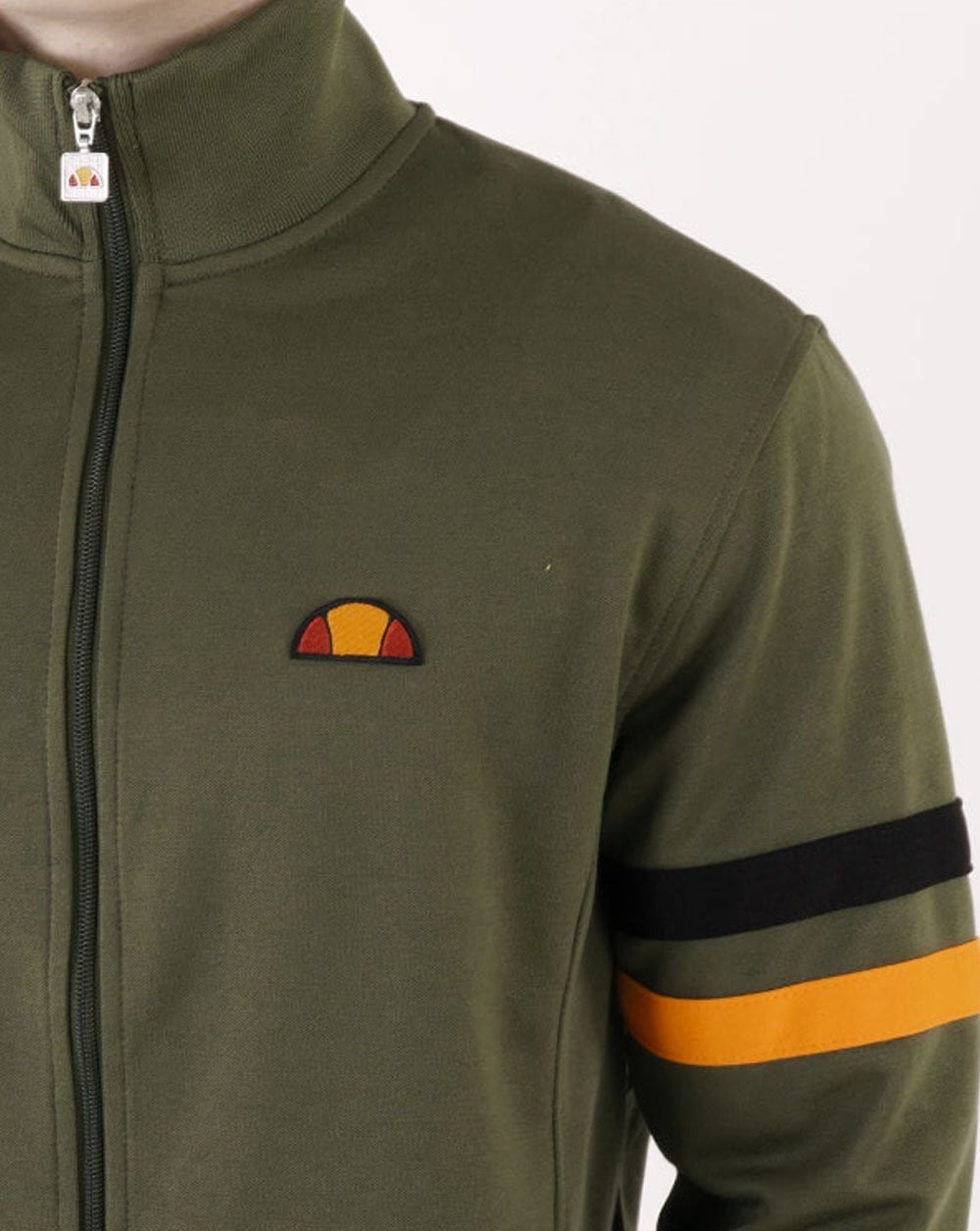 Ellesse Roma Track Top Khaki/Orange/Black