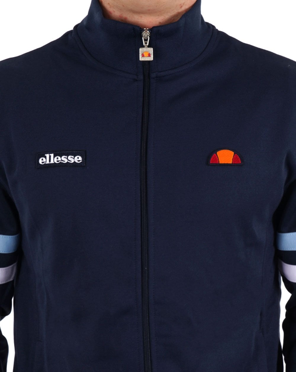 Ellesse Roma Track Top Navy/Light Blue/White