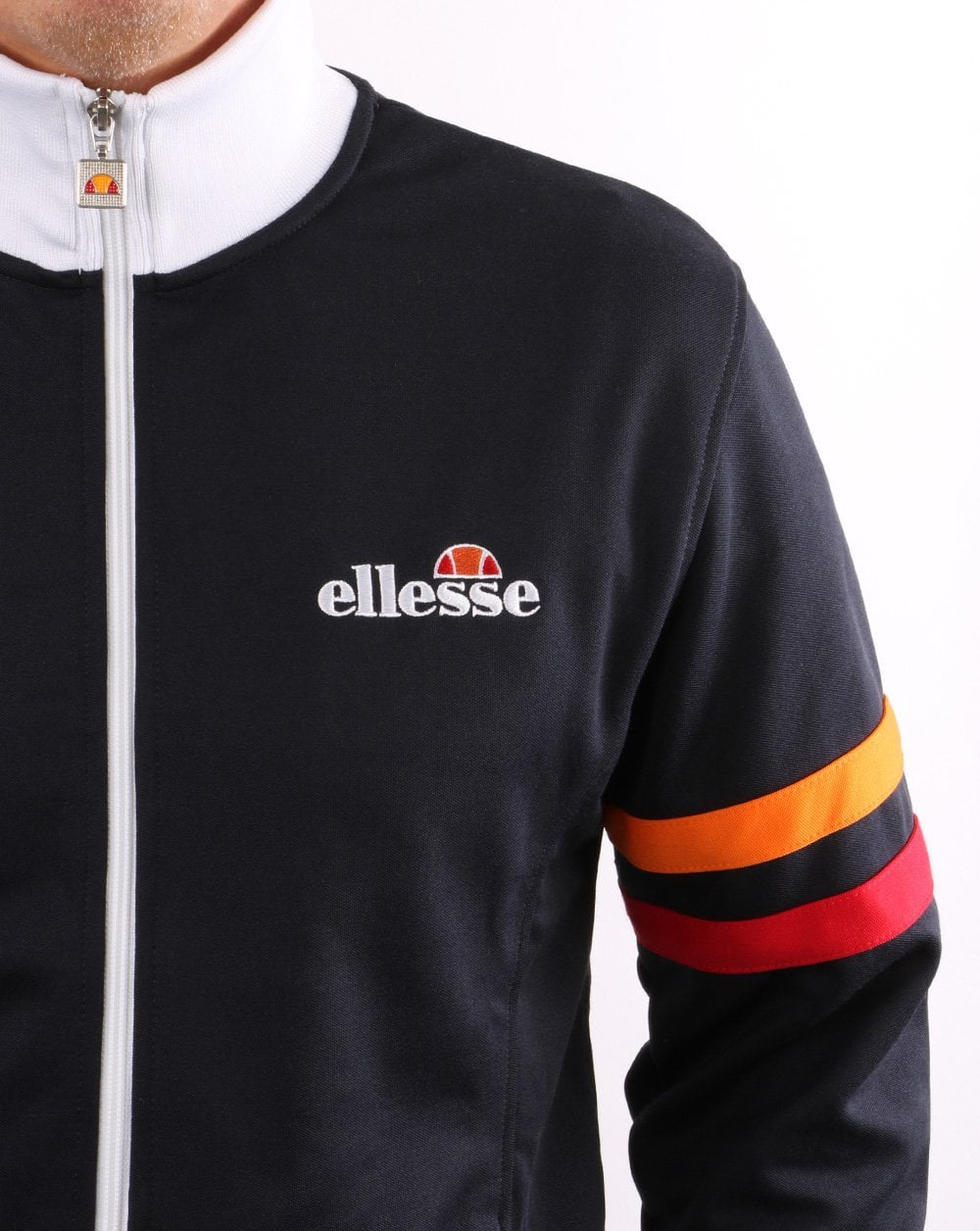 Ellesse Roma Track Top Navy/Orange/Red