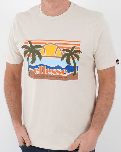 Ellesse Sechsaro T Shirt Beige