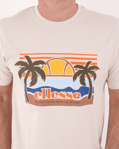 Ellesse Sechsaro T Shirt Beige