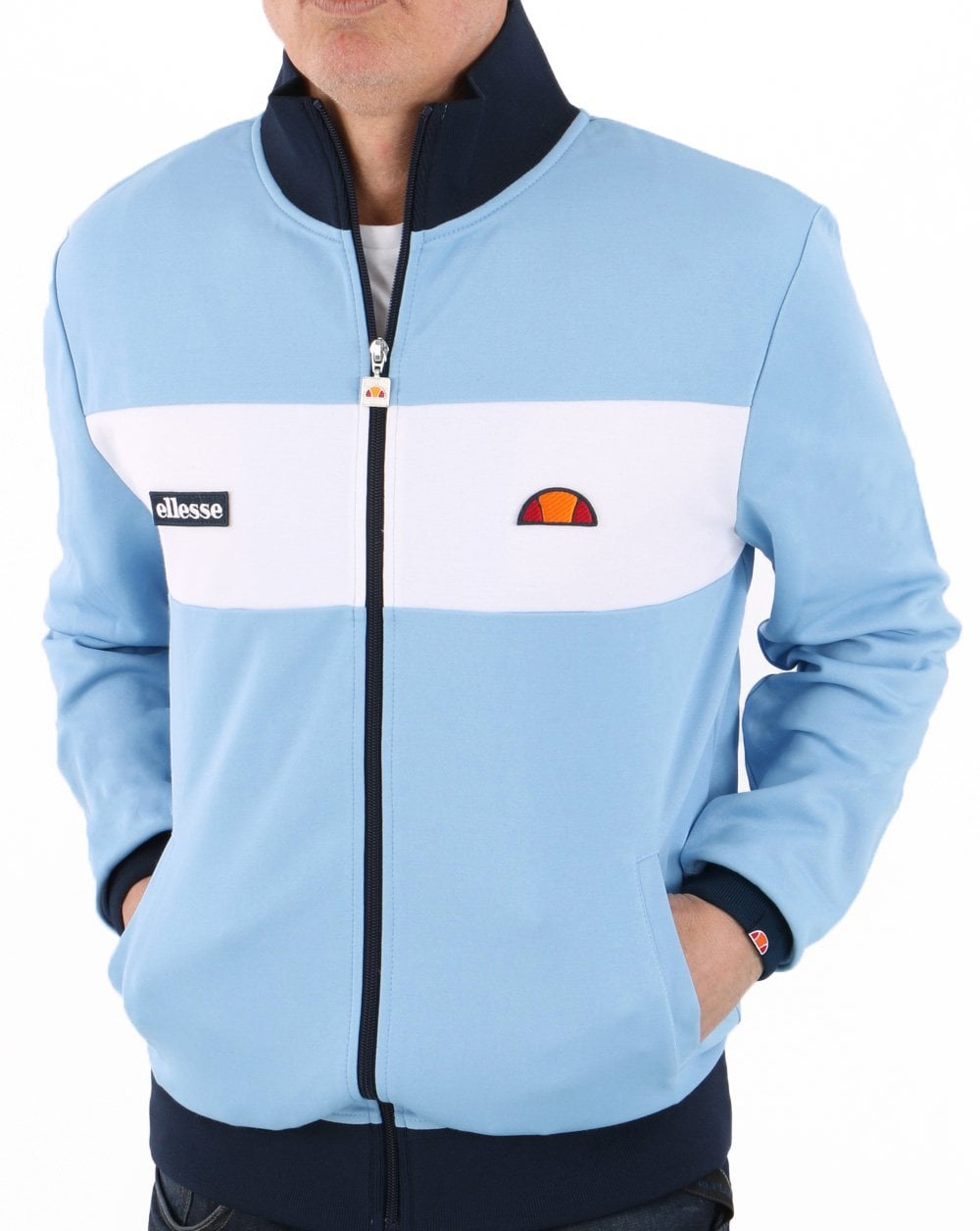 Ellesse Setra Track Top Sky Blue/White