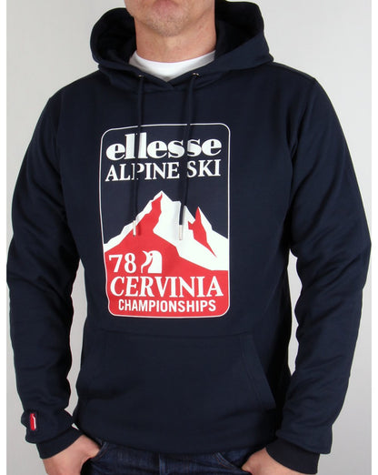 Ellesse Ski Sweat Hoody Navy Blue