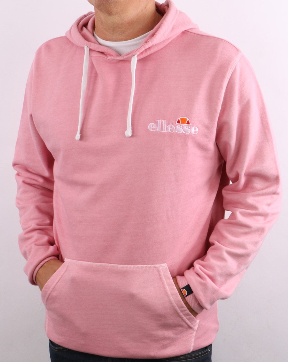 Ellesse Small Logo Hoody Faded Pink