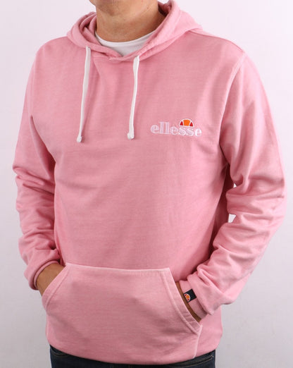Ellesse Small Logo Hoody Faded Pink