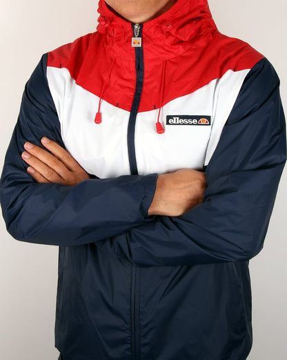 Ellesse Split Colours Windrunner Navy/red
