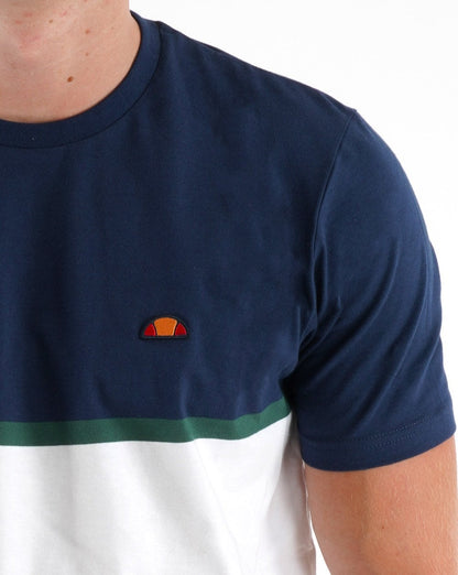 Ellesse Trenka T Shirt Navy/White/Burgundy
