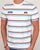 Ellesse Triple Striped T Shirt White/Sky/Orange