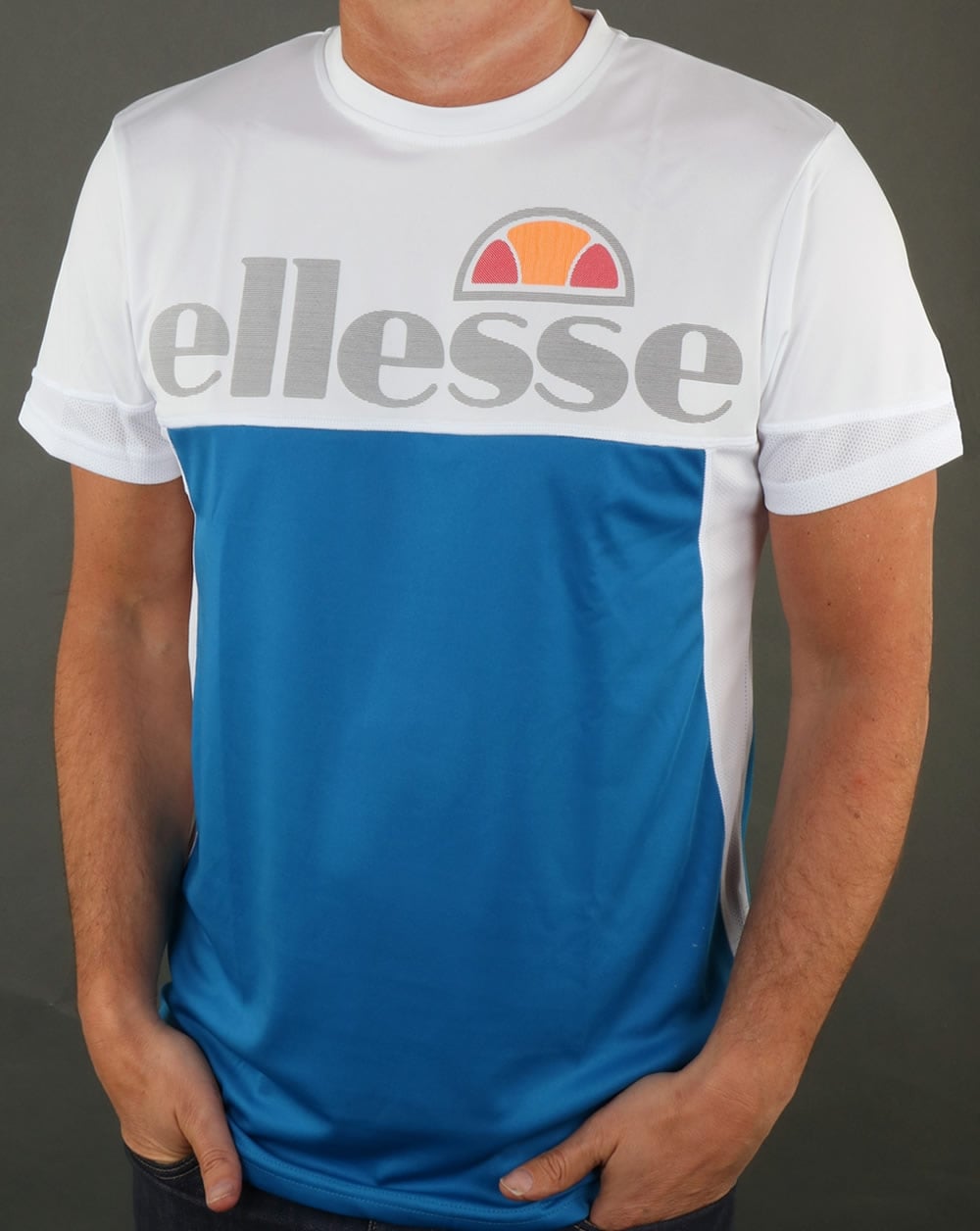 Ellesse Triton T Shirt Imperial Blue/White