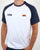 Ellesse Twin Logo T Shirt White/Navy