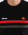 Ellesse Two Stripe T Shirt Black/Red/Khaki