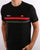 Ellesse Two Stripe T Shirt Black/Red/Khaki