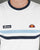 Ellesse Two Stripe T Shirt White/Sky/Navy