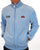 Ellesse Velour Gene Track Top Sky Blue