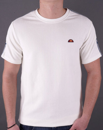 Ellesse Velour Madori T Shirt Off White