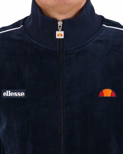 Ellesse Velour Piping Track Top Navy