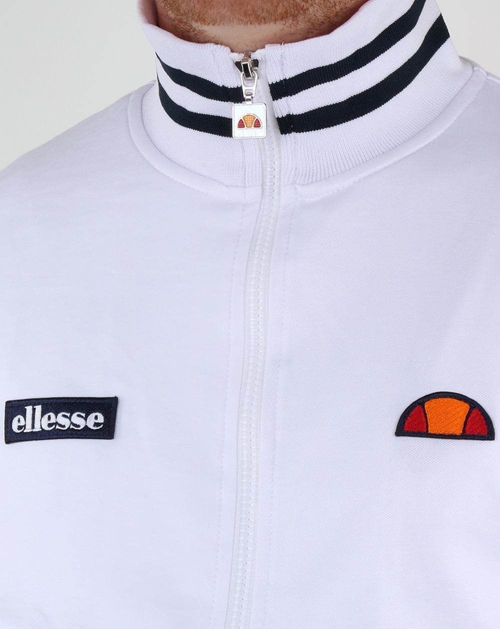 Ellesse Vilas Milan Track Top White/Navy