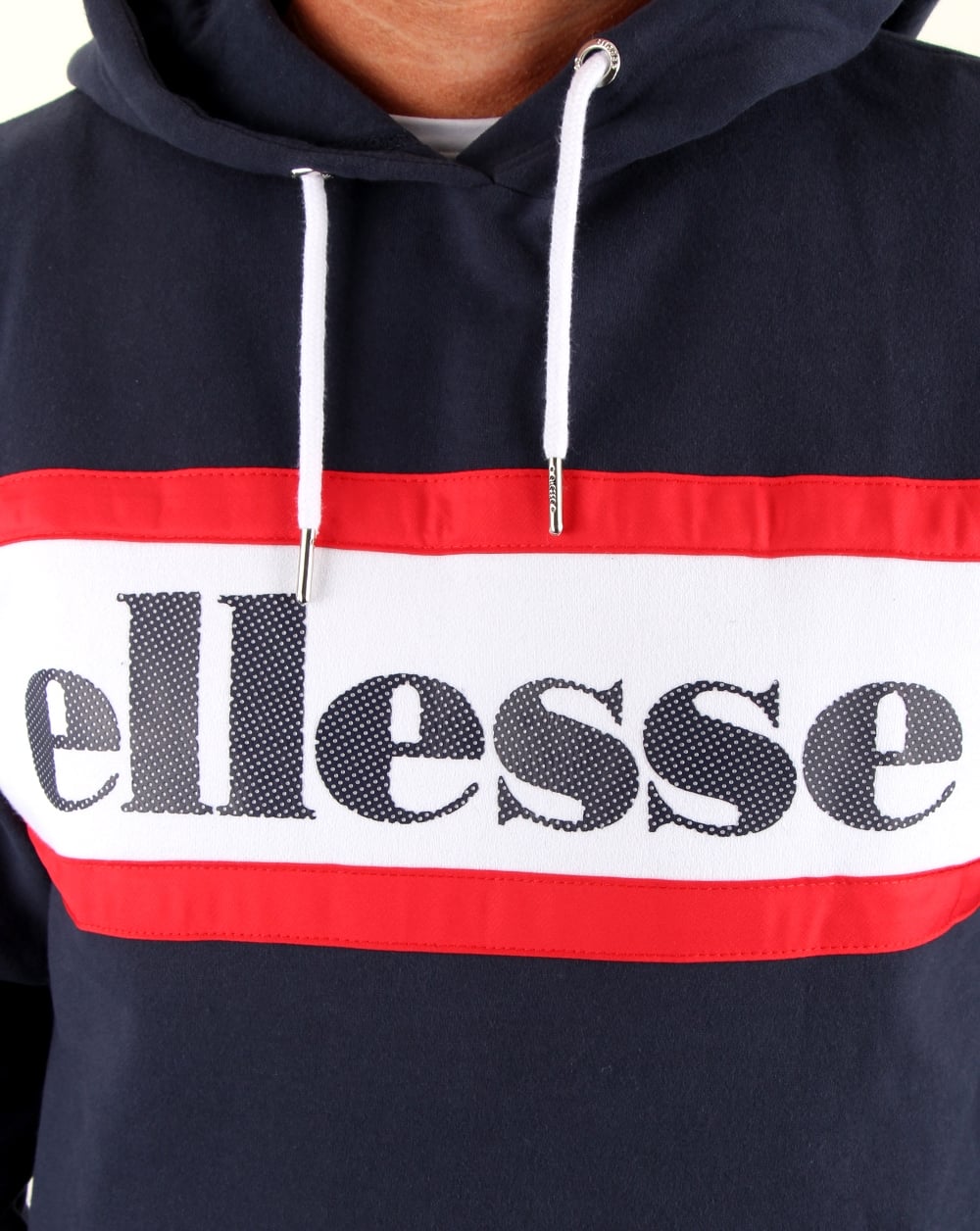 Ellesse Vintage Logo Overhead Hood Navy