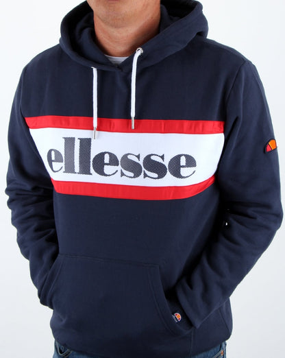 Ellesse Vintage Logo Overhead Hood Navy