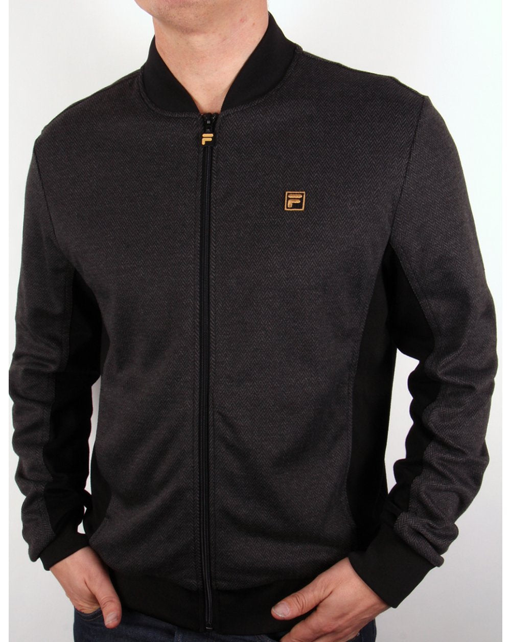 Fila Gold Belfiore Track Top Herringbone