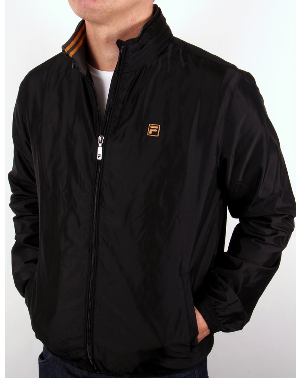 Fila Gold Fonte Bomber Jacket Black