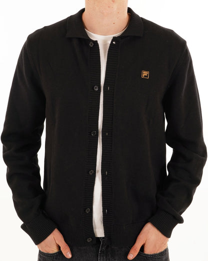 Fila Gold Gov Knitted Cardigan Black