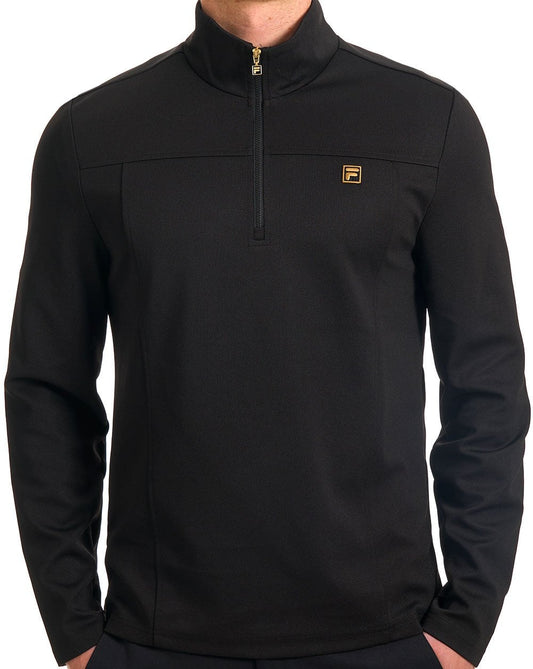Fila Gold Fila Gold Hogan 1/4 Zip Top Black