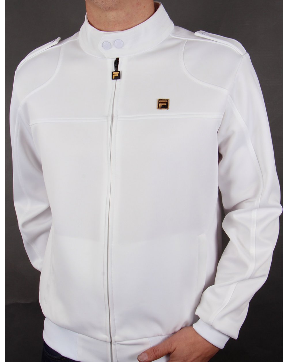 Fila Gold Indianapolis Track Top White