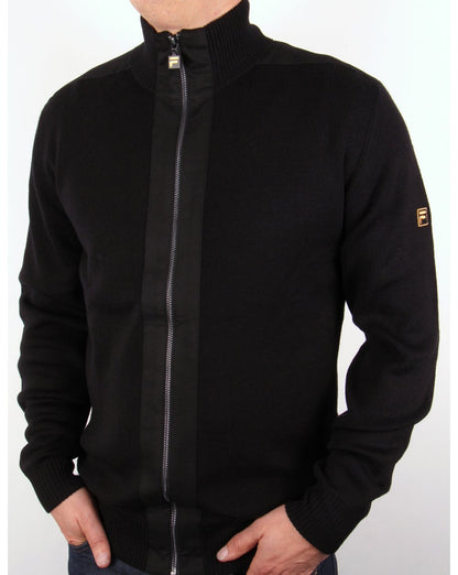 Fila Gold Matador Knitted Zip Up Black