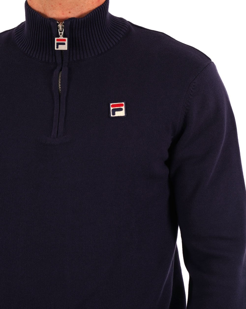 Fila Vintage 1/4 Zip Knit Navy