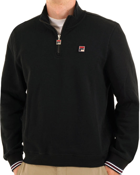 Fila Vintage Fila Vintage 1/4 Zip Sweat Black