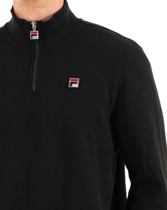 Fila Vintage Fila Vintage 1/4 Zip Sweat Black