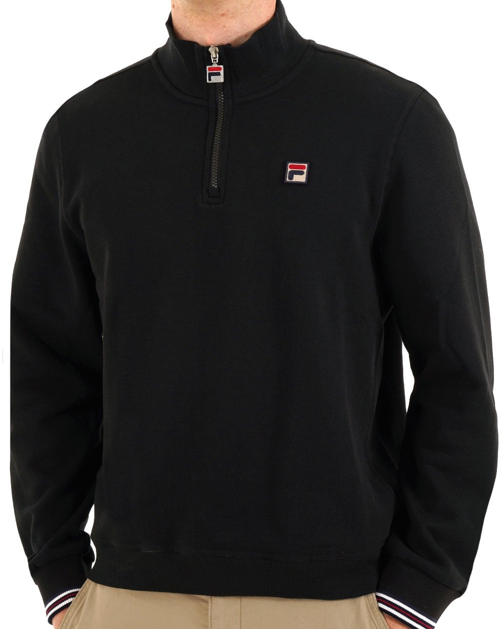 Fila Vintage 1/4 Zip Sweat Black
