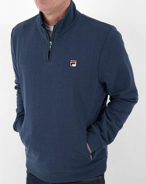 Fila Vintage 1/4 Zip Sweat Blue