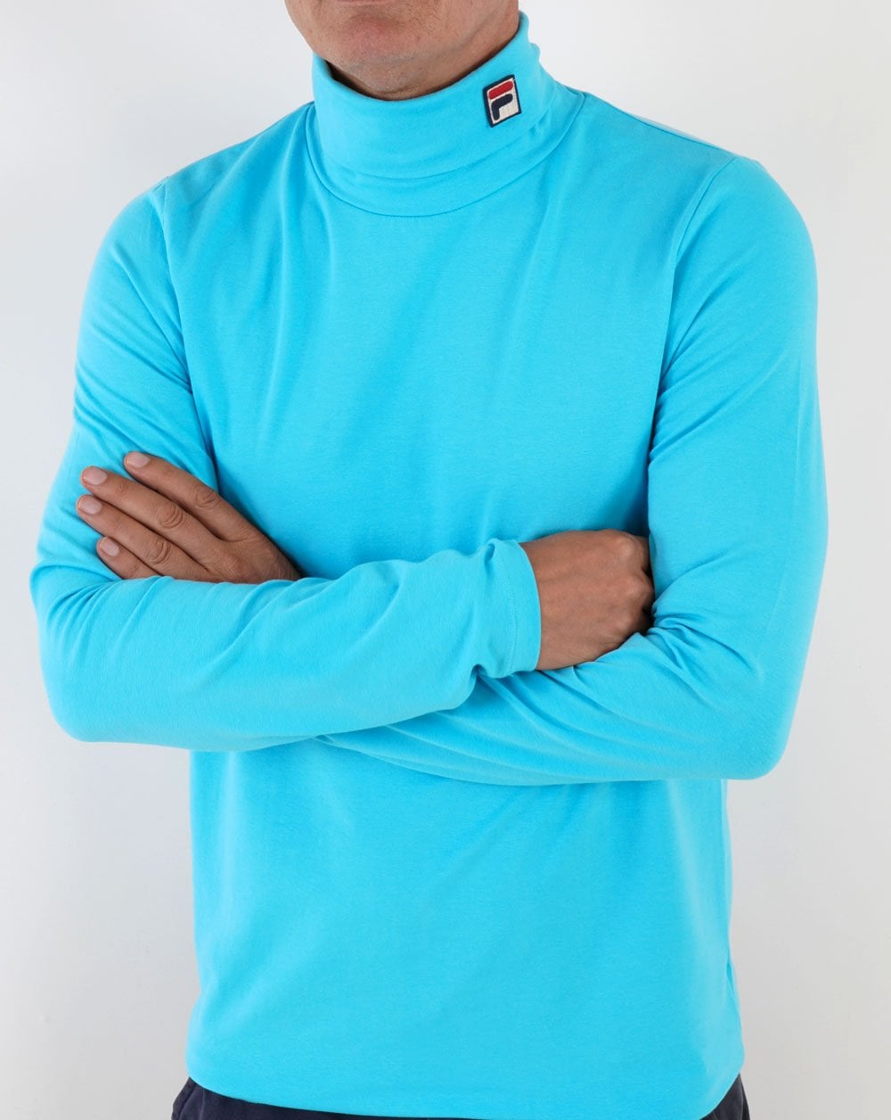 Fila Vintage 19th Roll Neck Aqua Blue