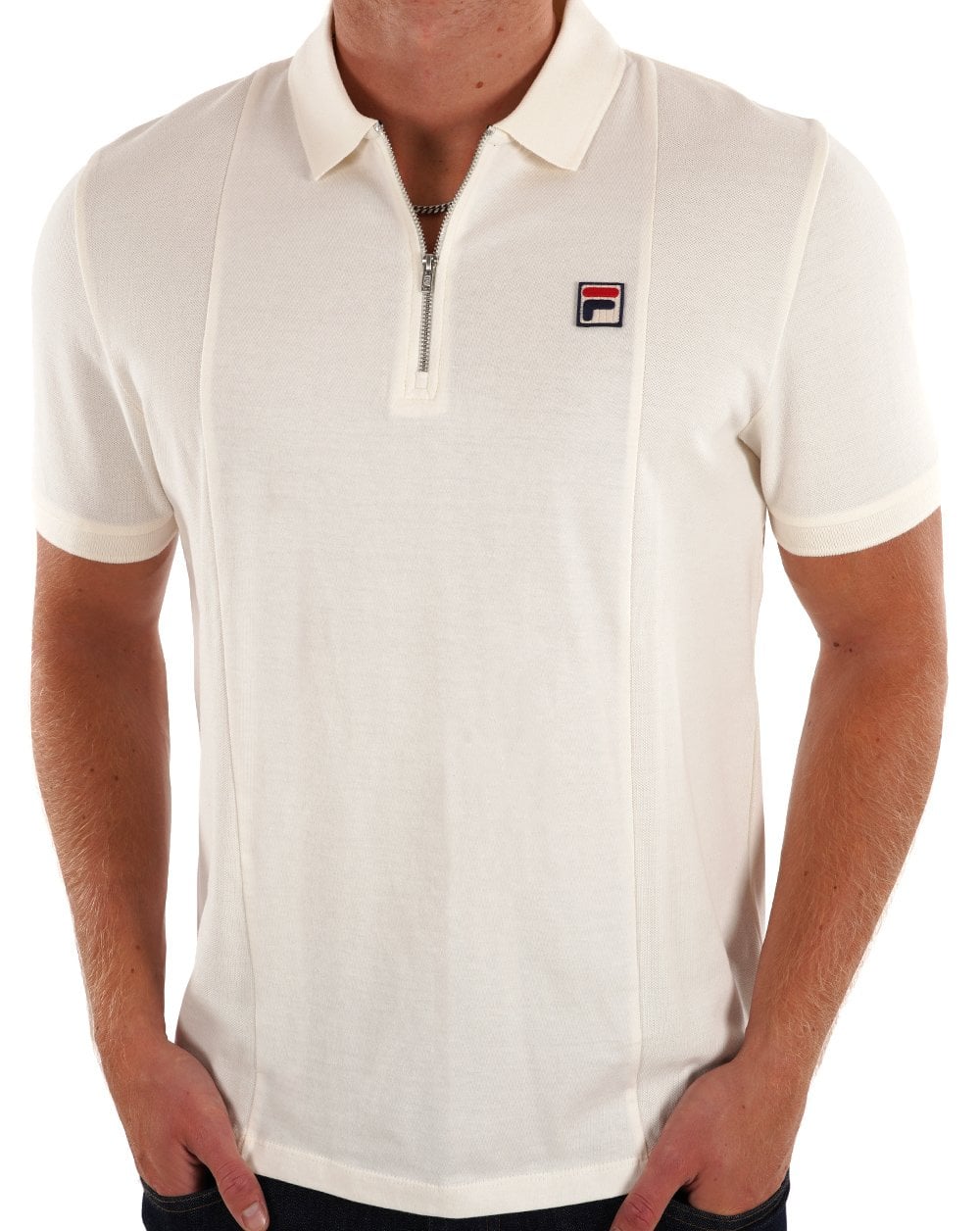Fila Vintage Anton Polo Shirt Gardenia