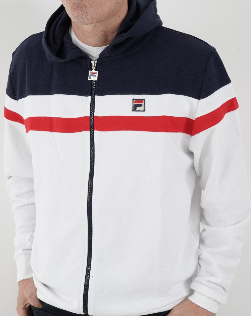 Fila Vintage Arlo Hoody White/Navy/Red