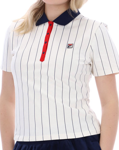 Fila Vintage Bai Fitted Polo Shirt Gardenia