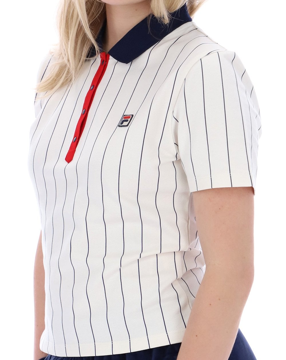 Fila Vintage Bai Fitted Polo Shirt Gardenia