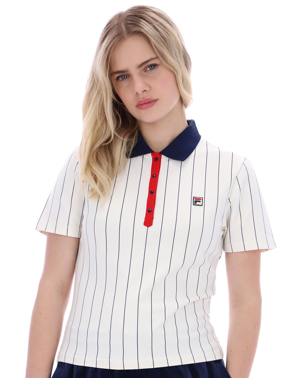 Fila Vintage Bai Fitted Polo Shirt Gardenia