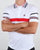 Fila Vintage Bailer Polo Shirt White/Navy/Red