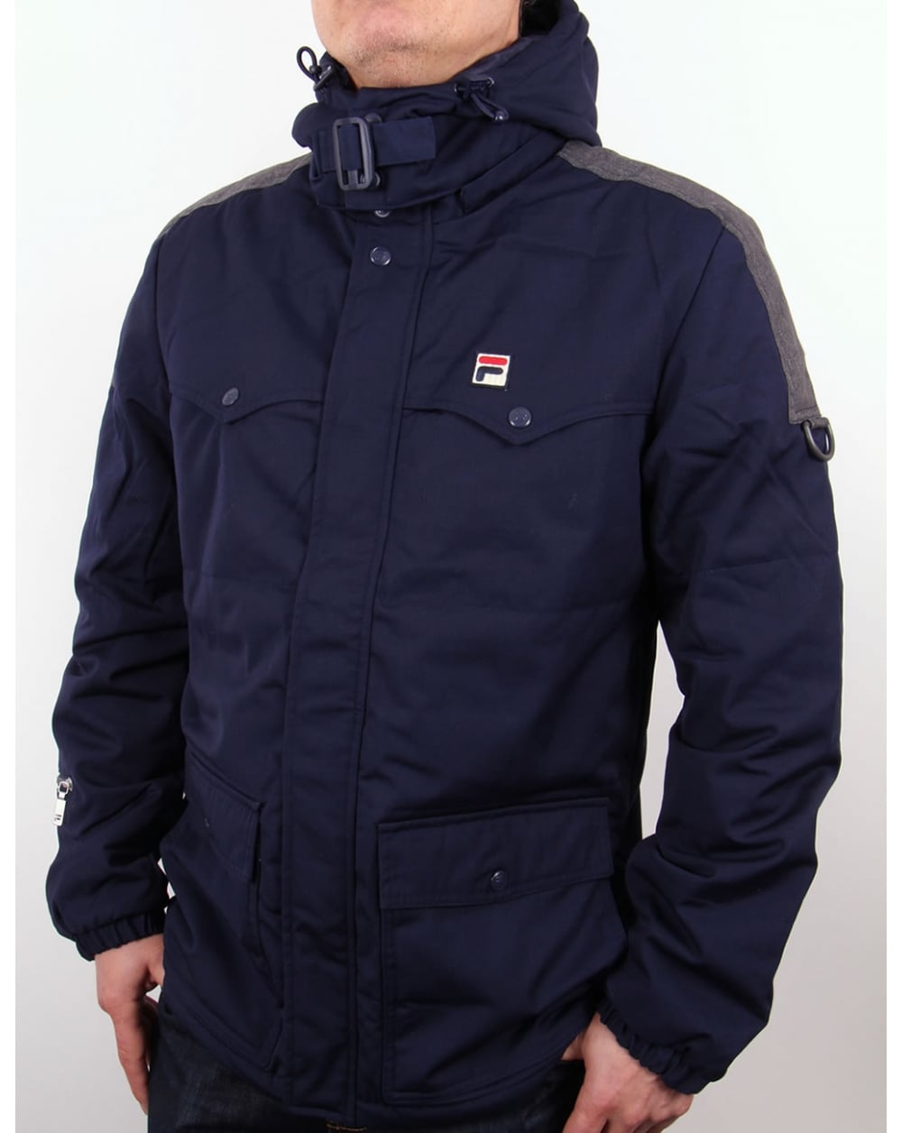 Fila Vintage Baresi Padded Jacket Navy