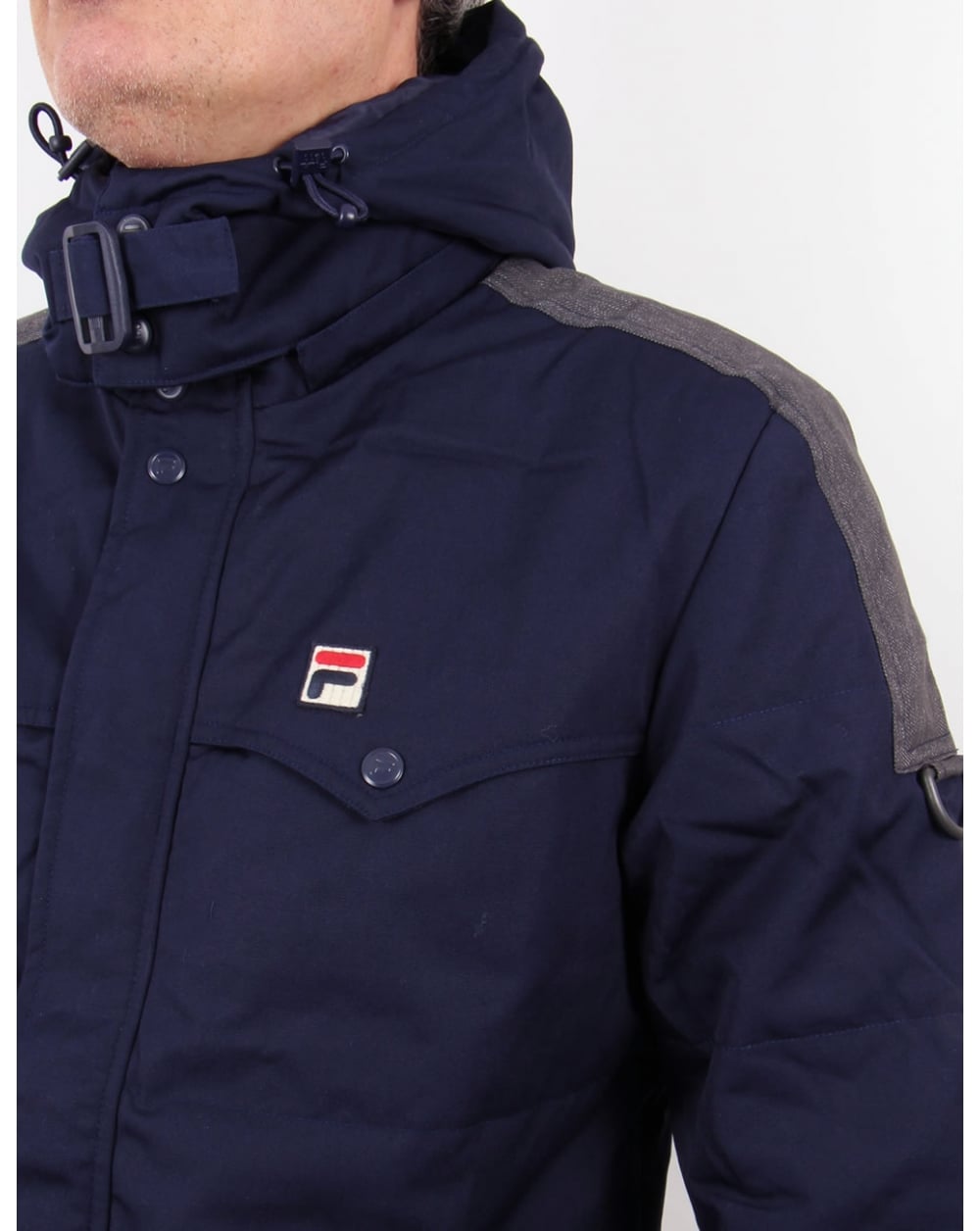 Fila Vintage Baresi Padded Jacket Navy