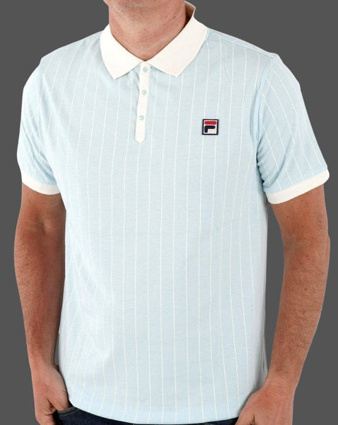Fila Vintage Bb1 Polo Shirt Sky Blue/Off White