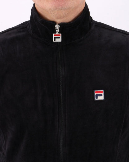 Fila Vintage Black Velour Track Top