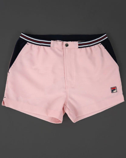 Fila Vintage Borg Tennis Shorts Pink
